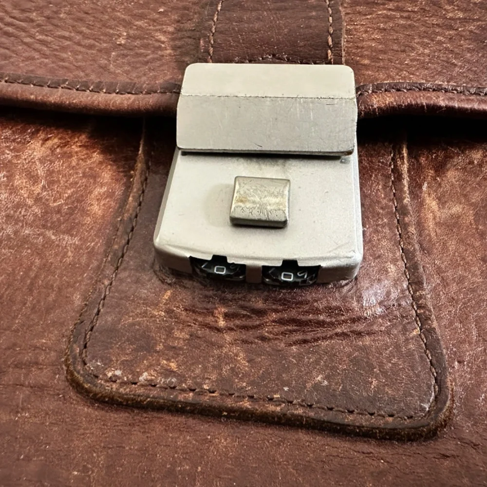 Michael Bianco Vintage Leather Briefcase – Made in USA